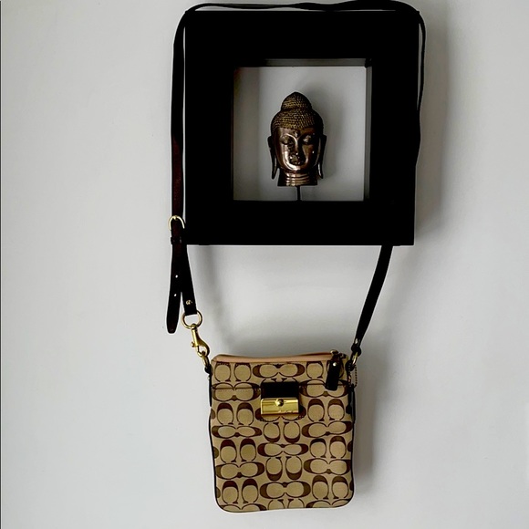 Coach Crossbody Bag with CC Fabric - Picture 2 of 6